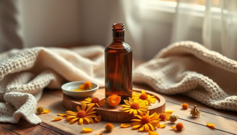 Oleolito biologico di calendula e camomilla: sollievo per la pelle sensibile