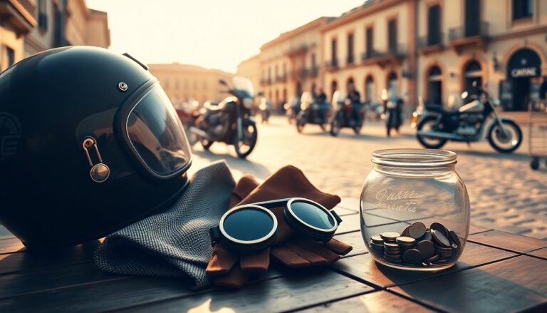 Raduno elegante di moto d'epoca a Sassari per la ricerca